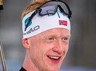 Norský biatlonista Johannes Bö po sprintu v Oslu.