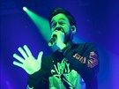 Mike Shinoda z Linkin Park vystoupil 19. bezna 2019 slov v praskm Foru...