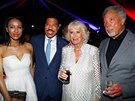 Lisa Parigi, Lionel Richie, vévodkyn Camilla a Tom Jones na recepci v...