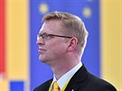 Konící pedseda KDU-SL Pavel Blobrádek na volebním sjezdu strany v Brn (29....