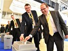 Lidovci na sjezdu v Brn volili nového pedsedu strany. (29. bezna 2019)