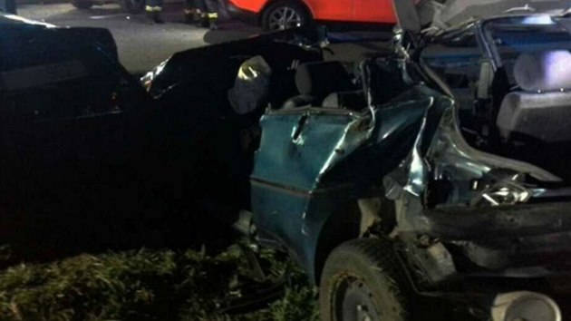 Nehoda dvou osobnch aut u Moravsk Nov Vsi (23. 3. 2019)