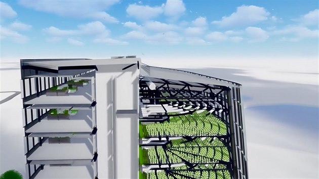vdsk architektonick studio Plantagon navrhlo 60 metr vysok sklenk nazvan World Food Building. Stt m u pt rok ve mst Linkping.