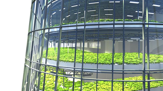 vdsk architektonick studio Plantagon navrhlo 60 metr vysok sklenk nazvan World Food Building. Stt m u pt rok ve mst Linkping.