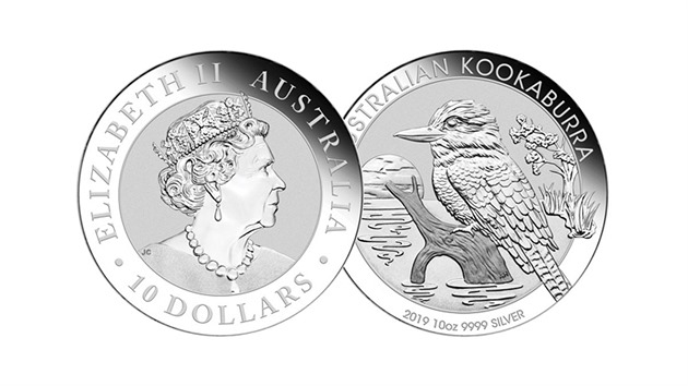 Stbrnou investin minci Kookaburra kadoron vydv australsk mincovna v Perthu ve tech hmotnostnch kategorich. Na lcn stran nese hlavu britsk krlovny Albty II. a nominln hodnotu 10 dolar, na rubu motiv nejvtho ledka na svt, ijcho v Austrlii. Motiv ledka se kad rok obmuje.