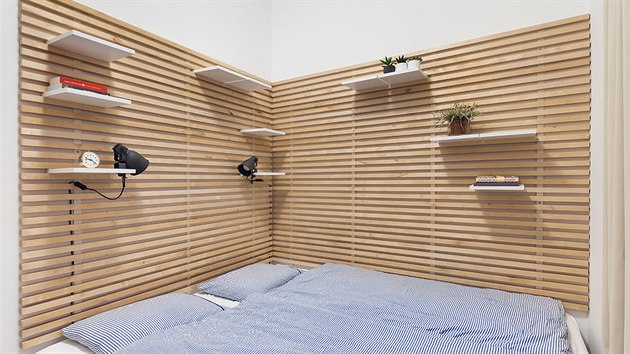 Obloen stn kolem lka vytvoili architekti z el postel z IKEA.