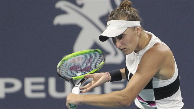 Česká tenistka Markéta Vondroušová v osmifinále turnaje v Miami.