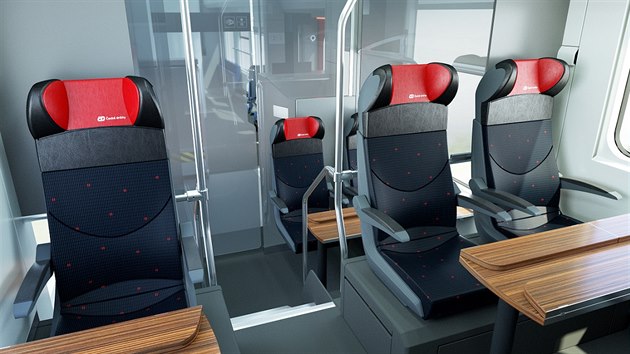 Vizualizace nov�ch vlak� �esk�ch drah, kter� by se na pravideln�ch link�ch m�ly objevit na ja�e 2021.