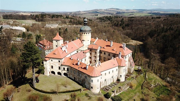 Hrad Grabtejn v Libereckm kraji ukrv kapli sv. Barbory. 