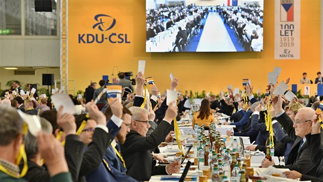 Delegti na volebnm sjezdu KDU-SL v Brn (29. bezna 2019)