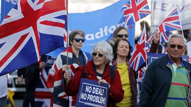 Protesty pznivc brexitu v Londn (29. bezna 2019)