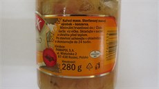 Polský výrobce uvádt na obalu vyí objem masa, ne výrobek ve skutenosti ml.