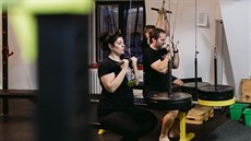 U i kladky. Tlocvina Michala Vrátného u není omezena jen na kettlebells.