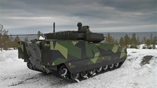 Bojové vozidlo pchoty CV90 Mark IV., se kterým se védský výrobce Hägglunds...