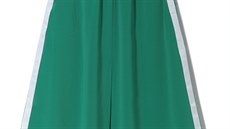 Zelená sukn s pruhy