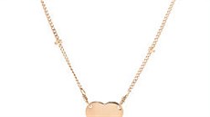 Zlatý náhrdelník s pívkem srdíka, Kat.jewelry, katdot.com, 3 200 K