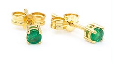 Pozlacené náunice se smaragdy, Kat.jewelry, katdot.com, 4 500 K