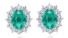 Náunice z bílého zlata se smaragdy a diamanty, ALO Diamonds, info o cen v obchod