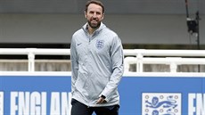Trenér anglické reprezentace Gareth Southgate na posledním tréninku p�ed...