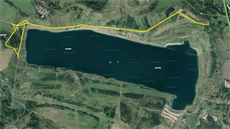 V okolí ústeckého jezera Milada probíhají práce na zlepšení infrastruktury a...