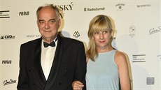 Ond�ej Trojan a jeho man�elka Barbara na udílení cen �eský lev (Praha, 23....