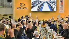 Delegáti na volebním sjezdu KDU-SL v Brn (29. bezna 2019)