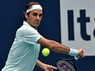 Roger Federer ze výcarska ve finále turnaje v Miami