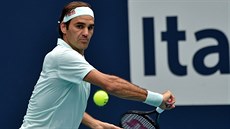 Roger Federer ze výcarska ve finále turnaje v Miami
