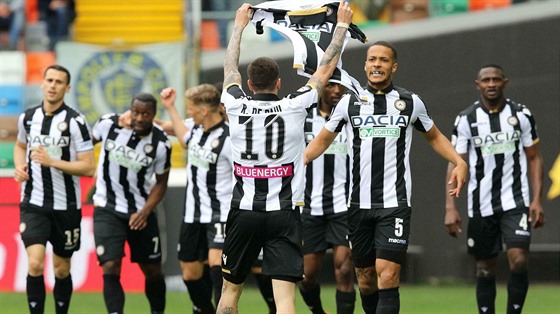 Gólová radost fotbalist Udinese