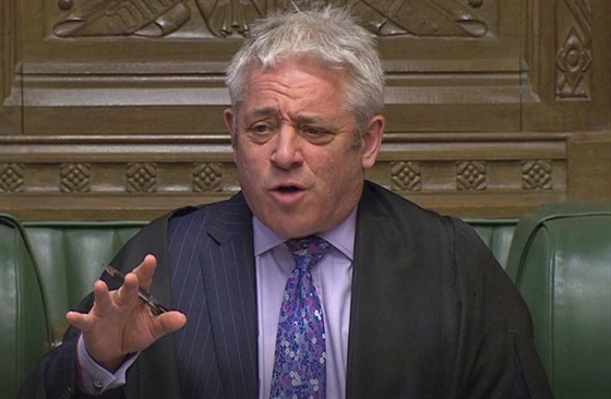 Pedseda britského parlamentu John Bercow