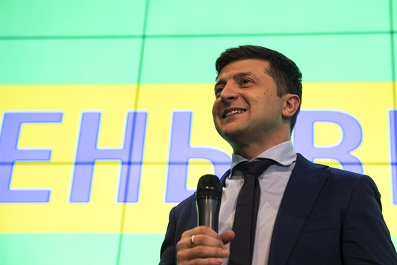 Kandidát na ukrajinského prezidenta Volodymyr Zelenskyj