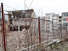 Demolice staré továrny Tosta v Plesné na Chebsku.