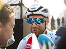 panlský cyklista Alejandro Valverde v rozhovoru s novinái.