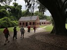 Ubytování otrok na plantáích Boone Hill v Jiní Karolín