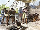 Otroci byli unáeni z Afriky na otrokáských lodích.