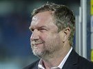 Trenér Plzn Pavel Vrba se usmívá po výhe nad Slováckem.