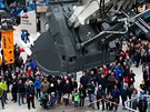 Tební rypadlo Liebherr R9200 na veletrhu Bauma v Mnichov