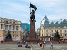 Pomník hrdinm v centru Vladivostoku, kteí se zaslouili o píchod...