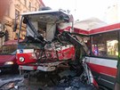 V brnnsk ulici Kenov se srazil trolejbus s tramvaj, kter jela bez...