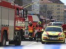 Pi sráce tramvaje s trolejbusem na ulici Kenová v centru Brna se zranilo...