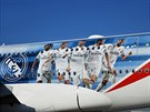 Airbus A380 spolenosti Emirates v barvách Realu Madrid