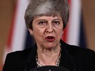Britská premiérka Theresa Mayová po jednání vlády (2. dubna 2019)
