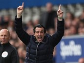 Trenr Arsenalu Unai Emery bhem duelu s Evertonem.