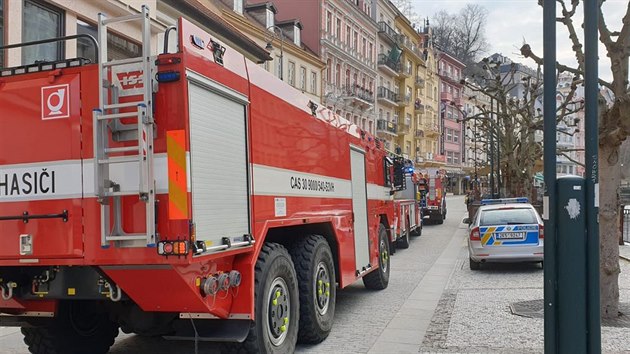 V Karlových Varech hořelo v restauraci nedaleko Vřídla.