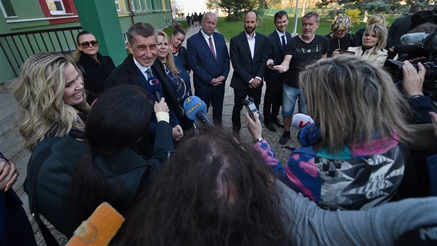 Premiér Andrej Babiš na návštěvě v Ústeckém kraji. Most 9. dubna 2019.