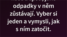 Jeden z úkol, který najdete v aplikaci