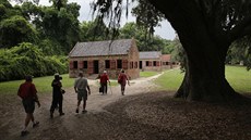 Ubytování otroků na plantážích Boone Hill v Jižní Karolíně
