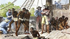 Otroci byli unášeni z Afriky na otrokářských lodích.