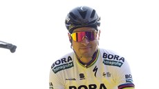 Slovák Peter Sagan z týmu Bora-Hangrohe bhem týmové prezentace ped závodem...