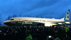 Letoun Boeing 737 Max na svém představení v prosinci 2015